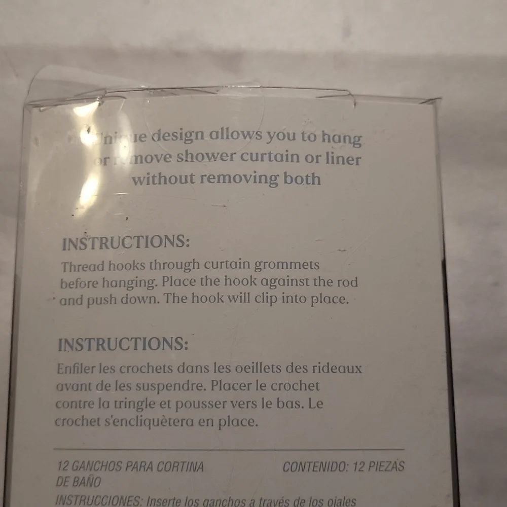 Purse, Heels and Mirror Shower Curtain Hooks 🪝 NWT